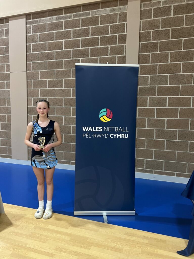 U12 Cup Player of the Tournament Hefina Lewis (Gilfach)